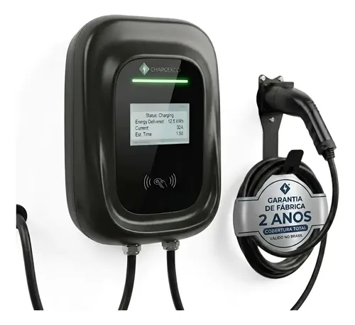 Wallbox CHARGE & GO preto com cabo Tipo 2
